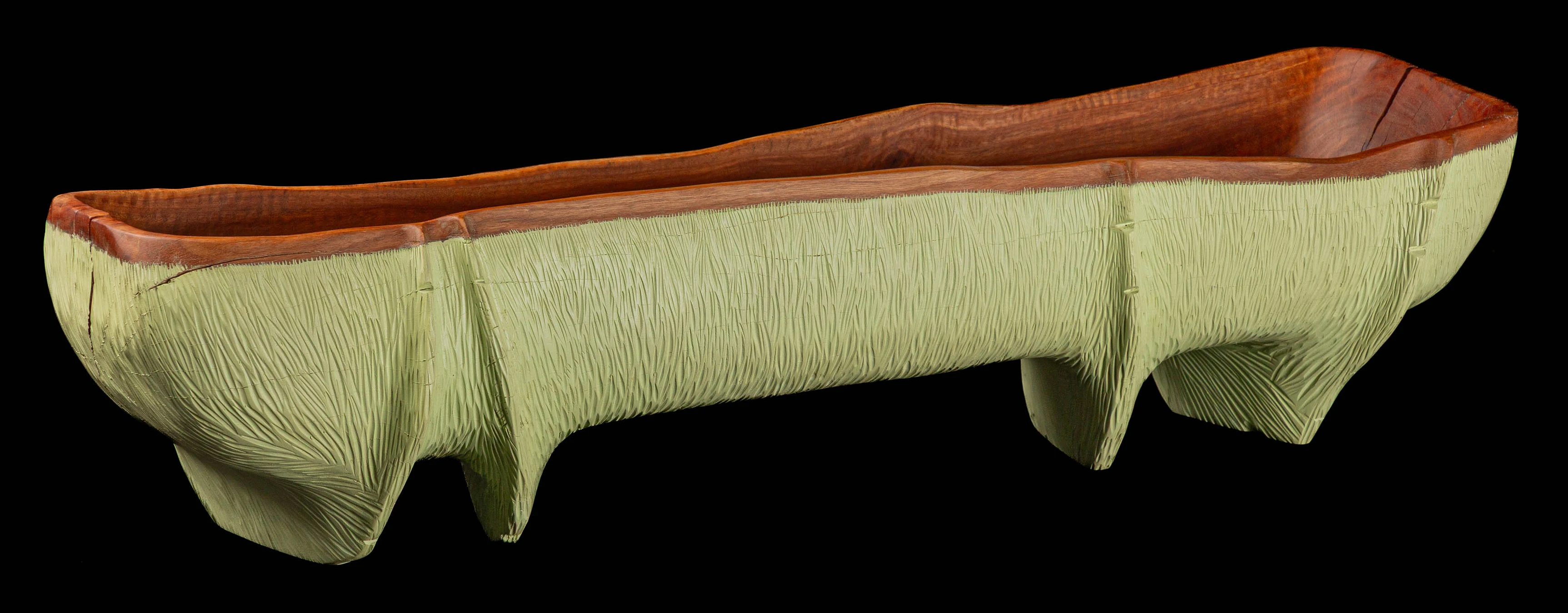 Corpo Livre - Escultura em madeira maciça artesanal do Patsu